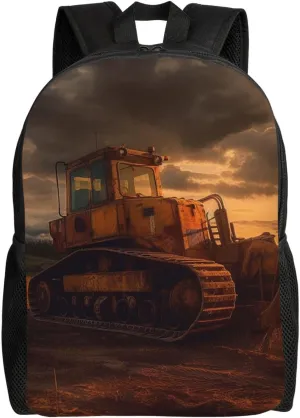 Bulldozer Evening Backpack Waterproof Large Capacity Travel Laptop Backpack Casual Daypack For Men Women