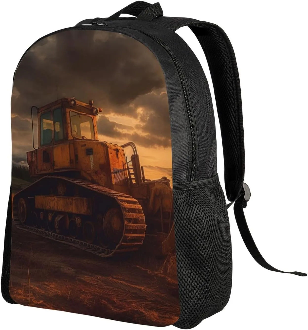 Bulldozer Evening Backpack Waterproof Large Capacity Travel Laptop Backpack Casual Daypack For Men Women