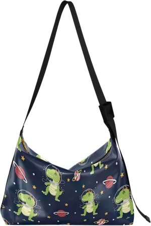 Bunny Butterfly Peonies Rabbit Print Soft PU Leather Hobo Bags Cross Body Men Bag Animal Print Women Purse