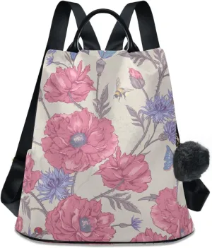 Butterfly Backpack for Women Fashion Casual Daypack Backpack Small Backpack Purse 13.4 X 5.9 X 15in Pattern 2
