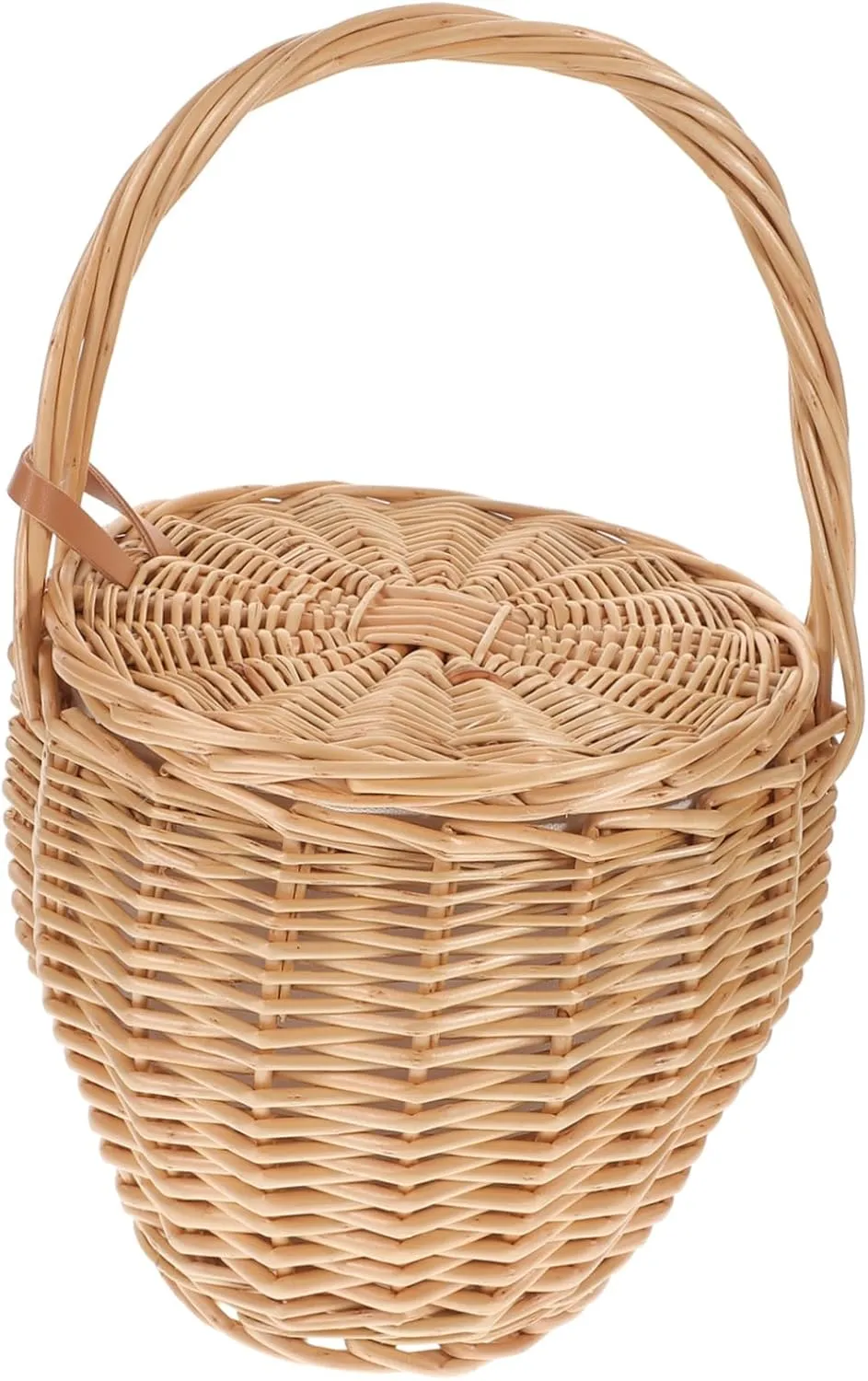 Cabilock 1Pc Hand Woven Bag French Style Fashionable Tote for Summer Beach Travel and Parties Handbag with Unique Design Versatile for Work School and Shopping