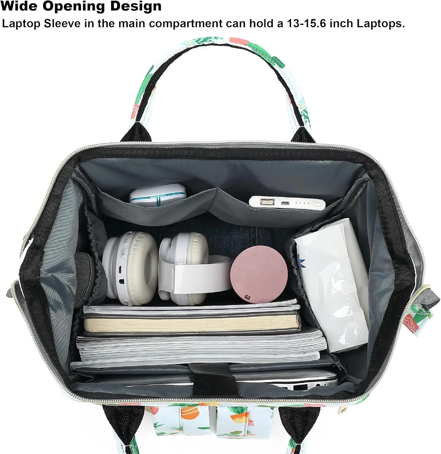Cactus Women Laptop Backpack, College School Backpack Bookbag 15.6 Inch Computer Backpacks for Work Business Travel