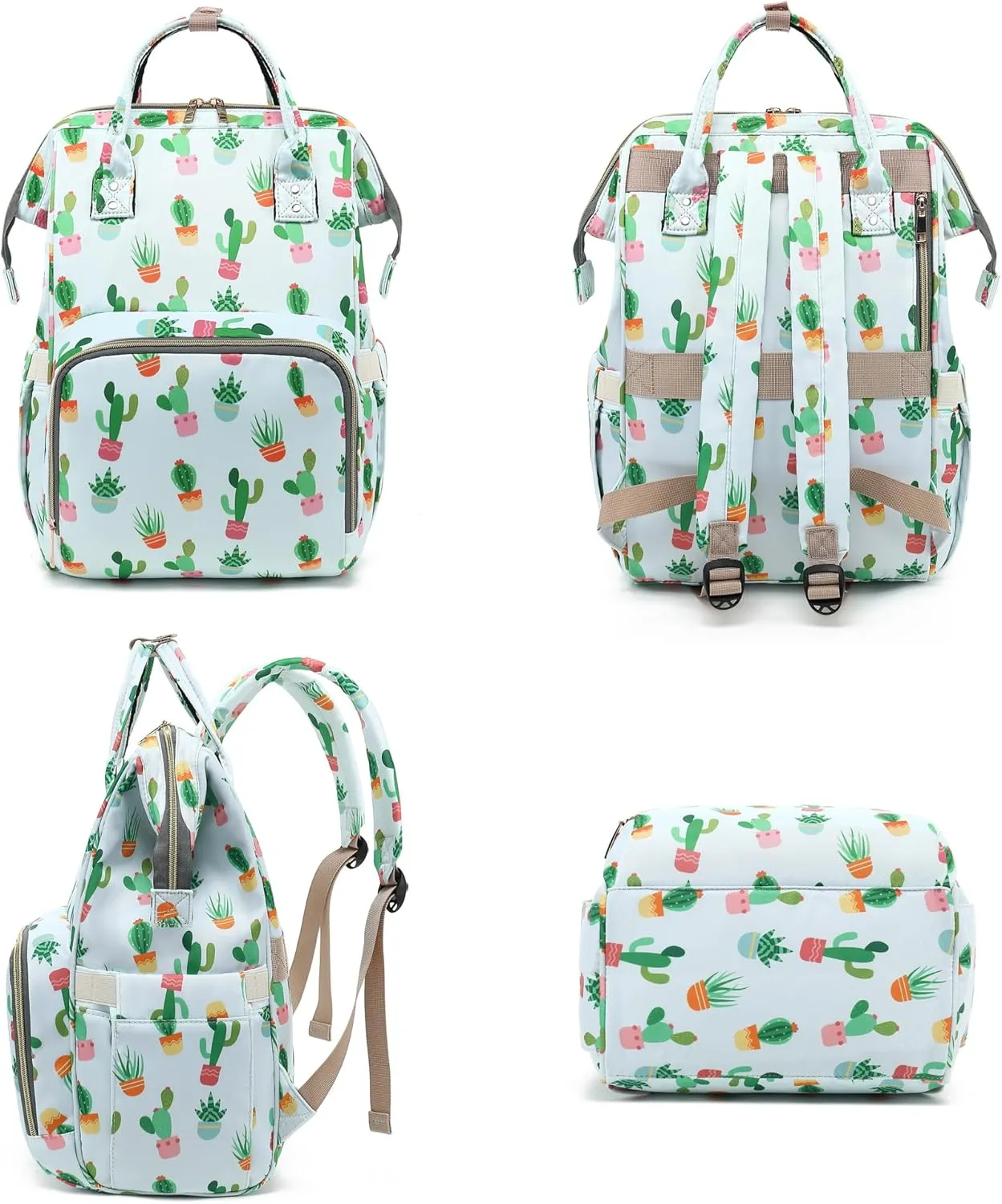 Cactus Women Laptop Backpack, College School Backpack Bookbag 15.6 Inch Computer Backpacks for Work Business Travel