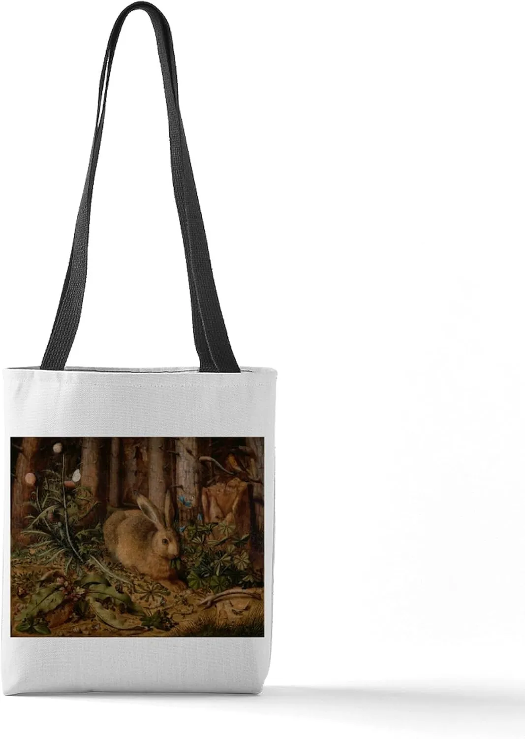 CafePress A Hare In The Forest, 1585 13"x13" Reusable Grocery Shopping Sling Tote Bag