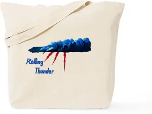 CafePress Rolling Thunder Tote Bag Reusable Natural Beige Canvas Shopping Bag