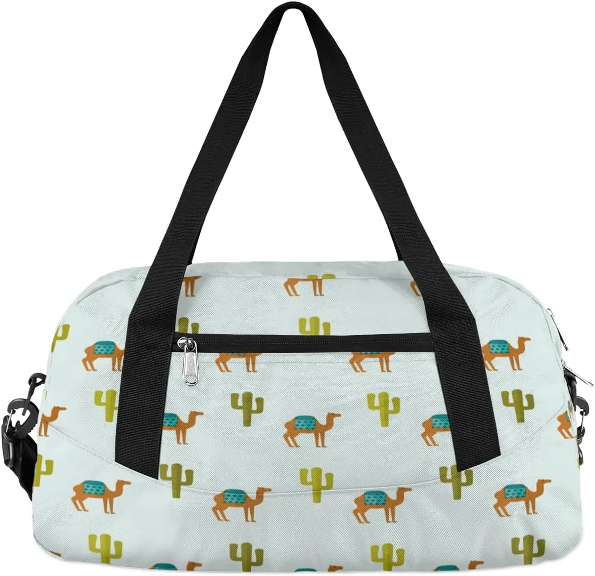 Camel Cactus Gym Bag, Duffle Bag, Weekender Bag, Duffel Bag, Overnight Bag, Travel Duffel Bag, Dance Bag, Tote Bag, Beach Bag, Pool Bag, Gym Duffle Bag, Carry on Bag