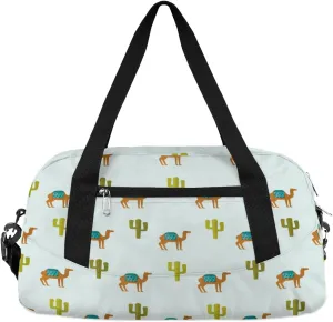 Camel Cactus Gym Bag, Duffle Bag, Weekender Bag, Duffel Bag, Overnight Bag, Travel Duffel Bag, Dance Bag, Tote Bag, Beach Bag, Pool Bag, Gym Duffle Bag, Carry on Bag