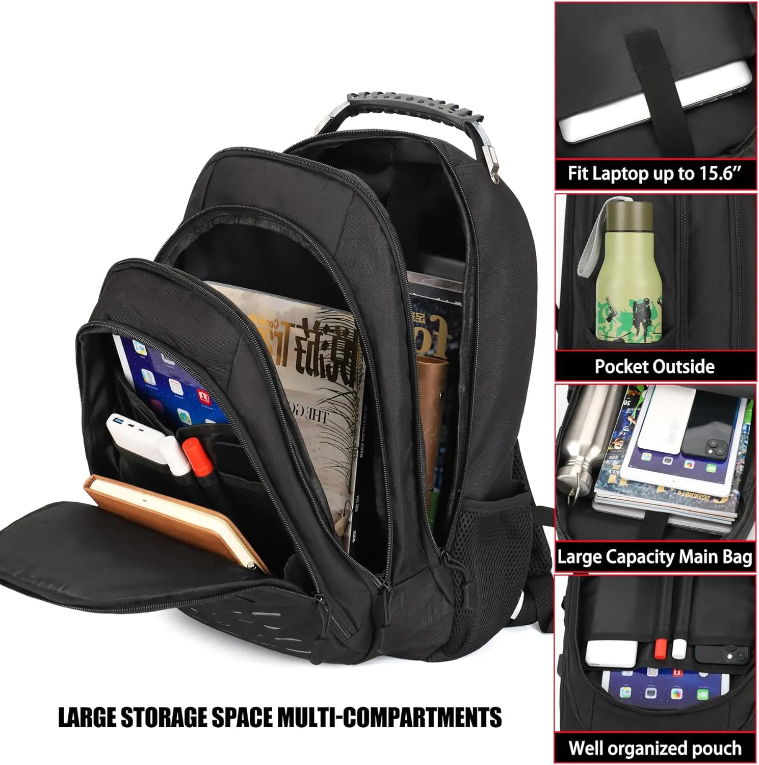 Camo Backpack,Small Tactical Backpack for outdoor,Military Teen Boys Backpacks for School with USB Charging Port,40L