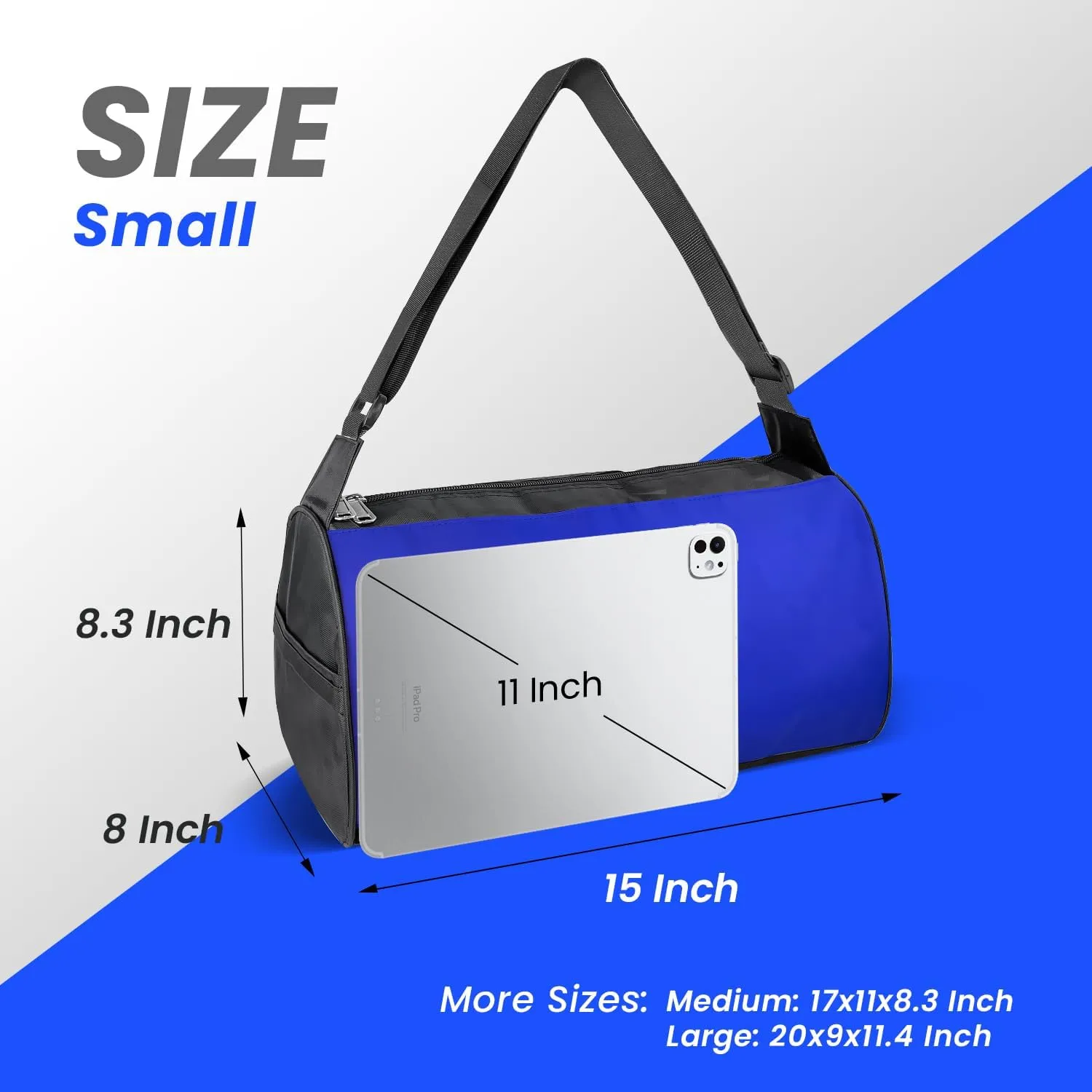 C&F BOGMOST Small Travel Duffel Bag Foldable Waterproof Gym Bag for Gym Beach Swim Bag Men Women Duffle Bags Lightweight Oxford Cloth Sports Bags -Blue