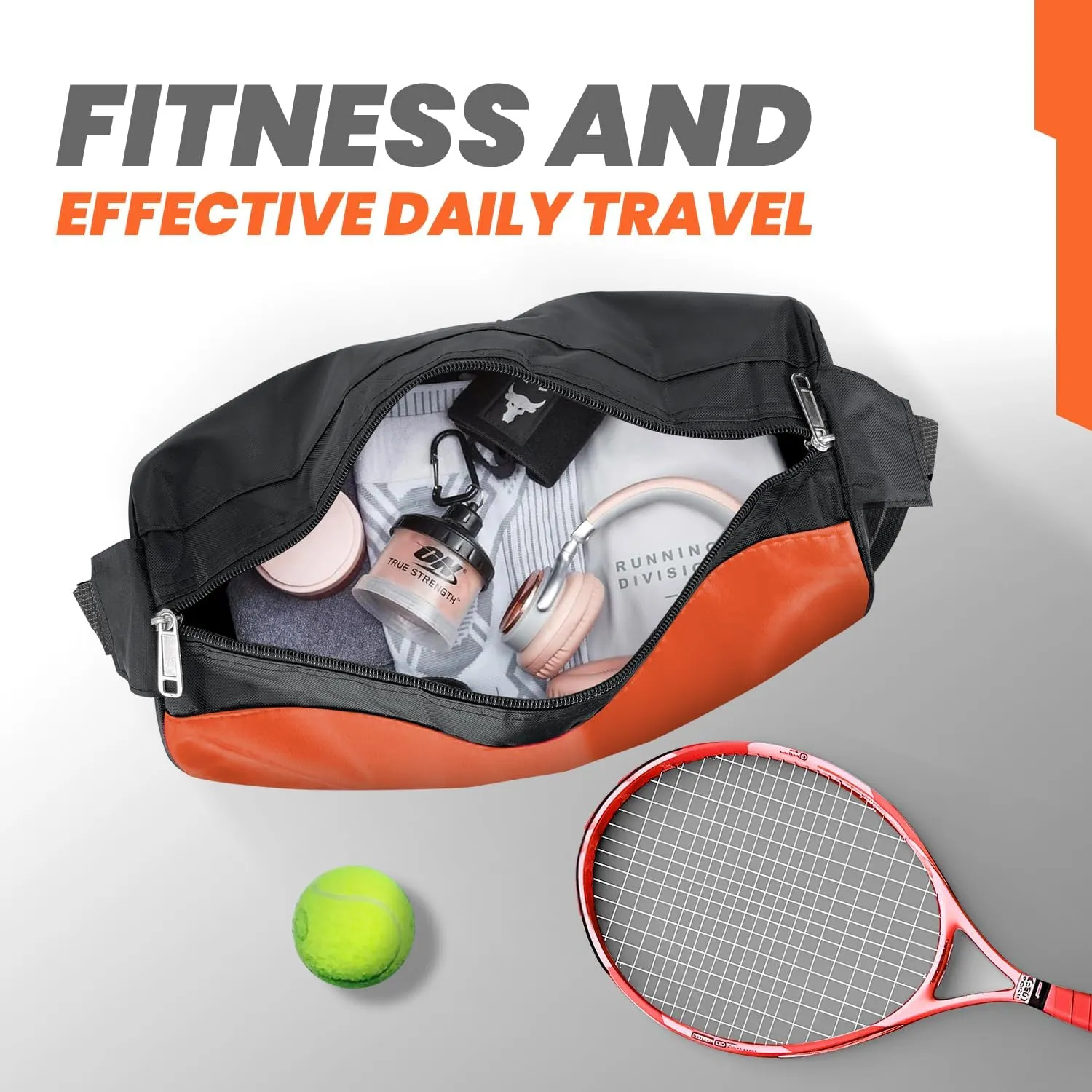 C&F BOGMOST Small Travel Duffel Bag Foldable Waterproof Gym Bag for Gym Beach Swim Bag Men Women Lightweight Oxford Cloth Sports Bag