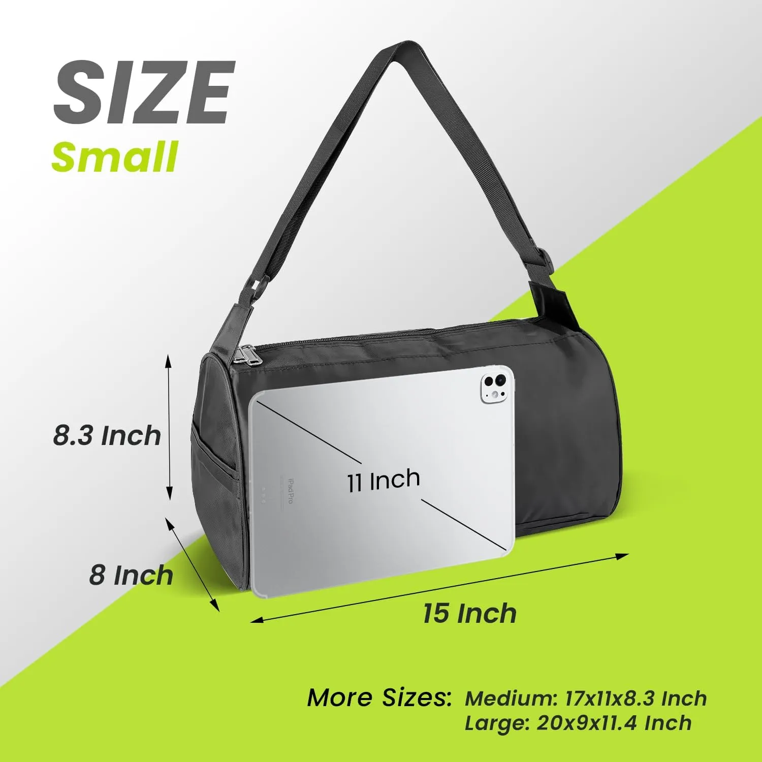 C&F BOGMOST Small Travel Duffel Bag Foldable Waterproof Gym Bag for Gym Beach Swim Bags Men Women Duffle Bag Lightweight Oxford Cloth Sports Bags -Grass Green
