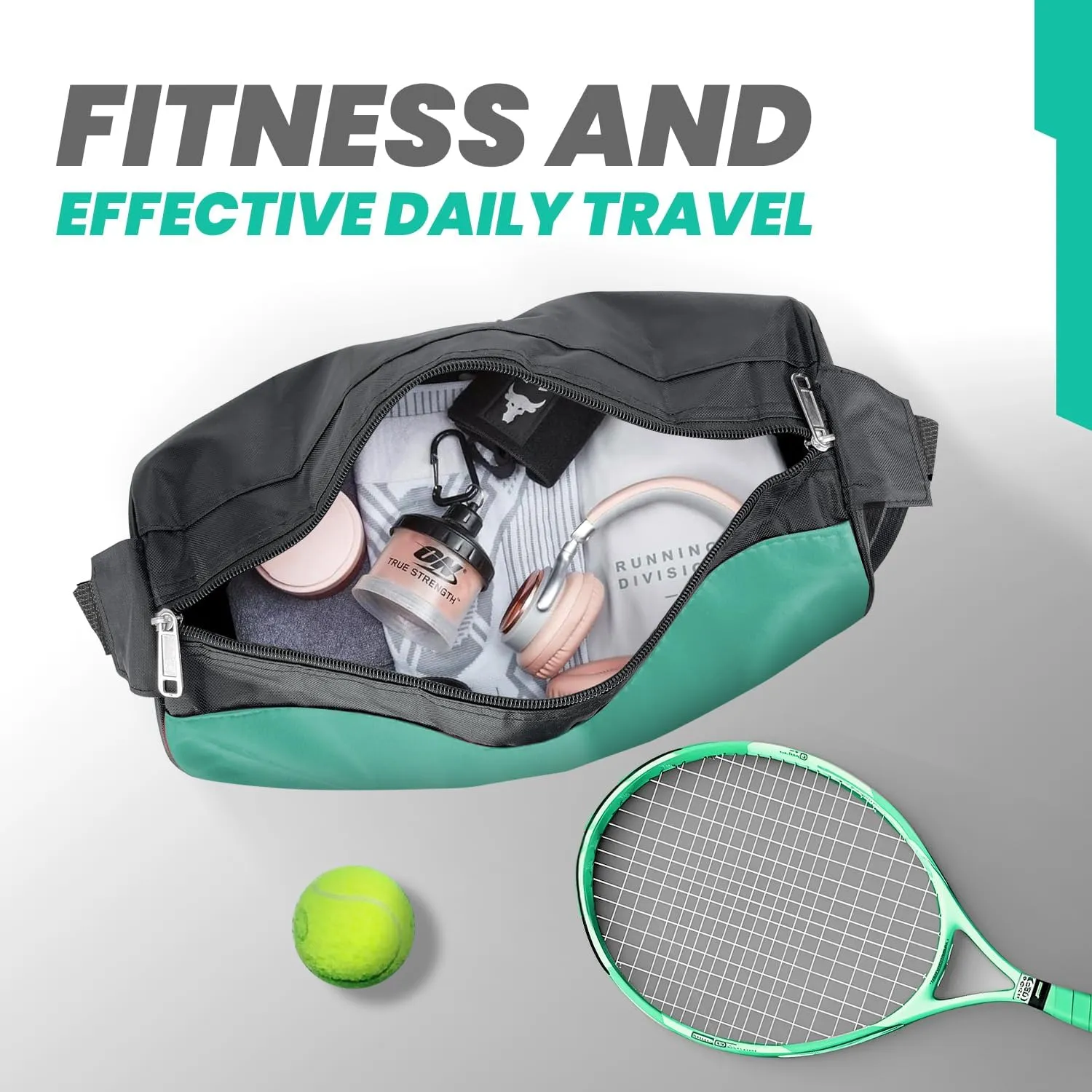 C&F BOGMOST Small Travel Duffel Bag Foldable Waterproof Gym Bags for Gym Beach Swim Bag Men Women Duffle Bag Lightweight Oxford Cloth Sports Bags-Green