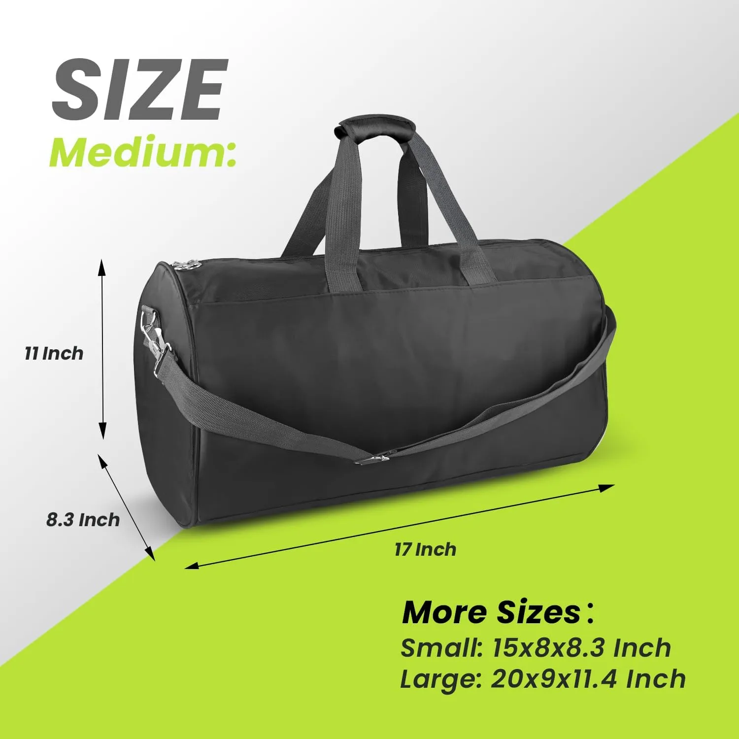 C&F BOGMOST Travel Duffel Bag Large Foldable Waterproof Gym Bag for Gym Beach Swim Bag Men Women Duffle Bag Lightweight Oxford Cloth Sports Bag -Black