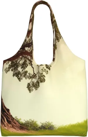 Canvas Tote Bag for Women Purse Tree with Branch Scenery Handbags Totes Crossbody Shoulder Shopping Bag