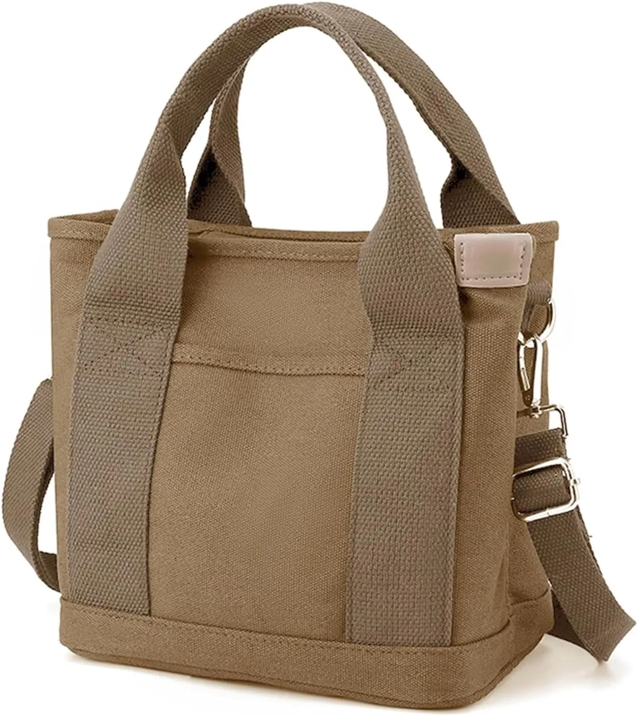 Canvas Tote Bag for Women,Small Totes Bags with Zipper Cute Crossbody Purse with Pockets Large Shoulder Handbag,2 Sizes
