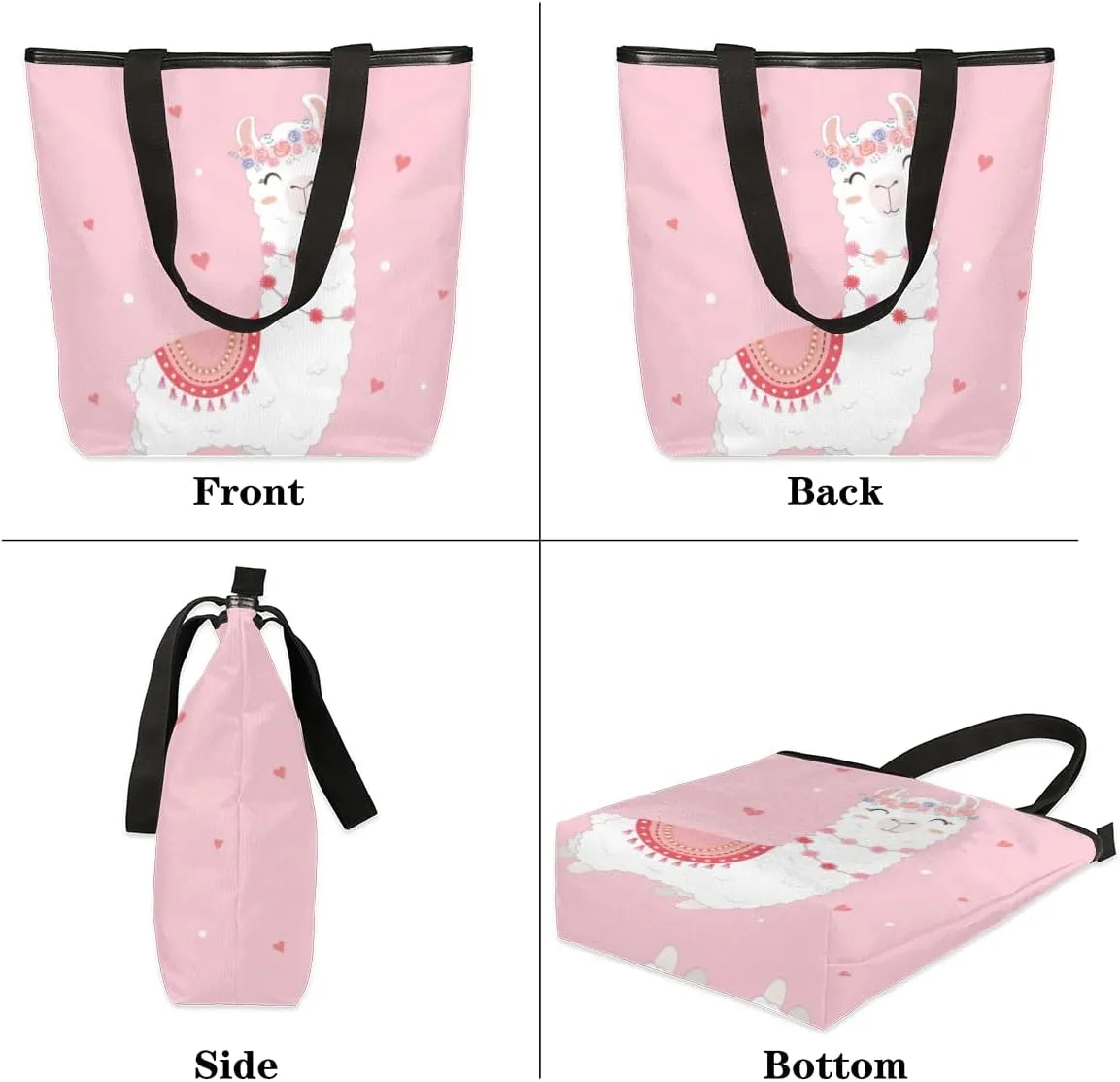 Canvas Tote Bag,Artistic Flower Bird Butterfly Vintage Lavender Grocery Shopping Bags 11"x13.6"x4" Durable