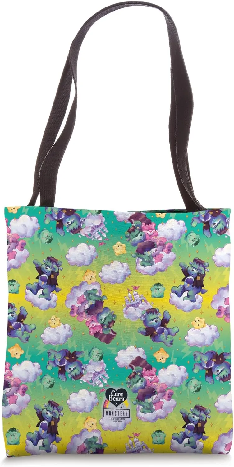 Care Bears x Universal Monsters Bride & Frankenstein Bolts Tote Bag