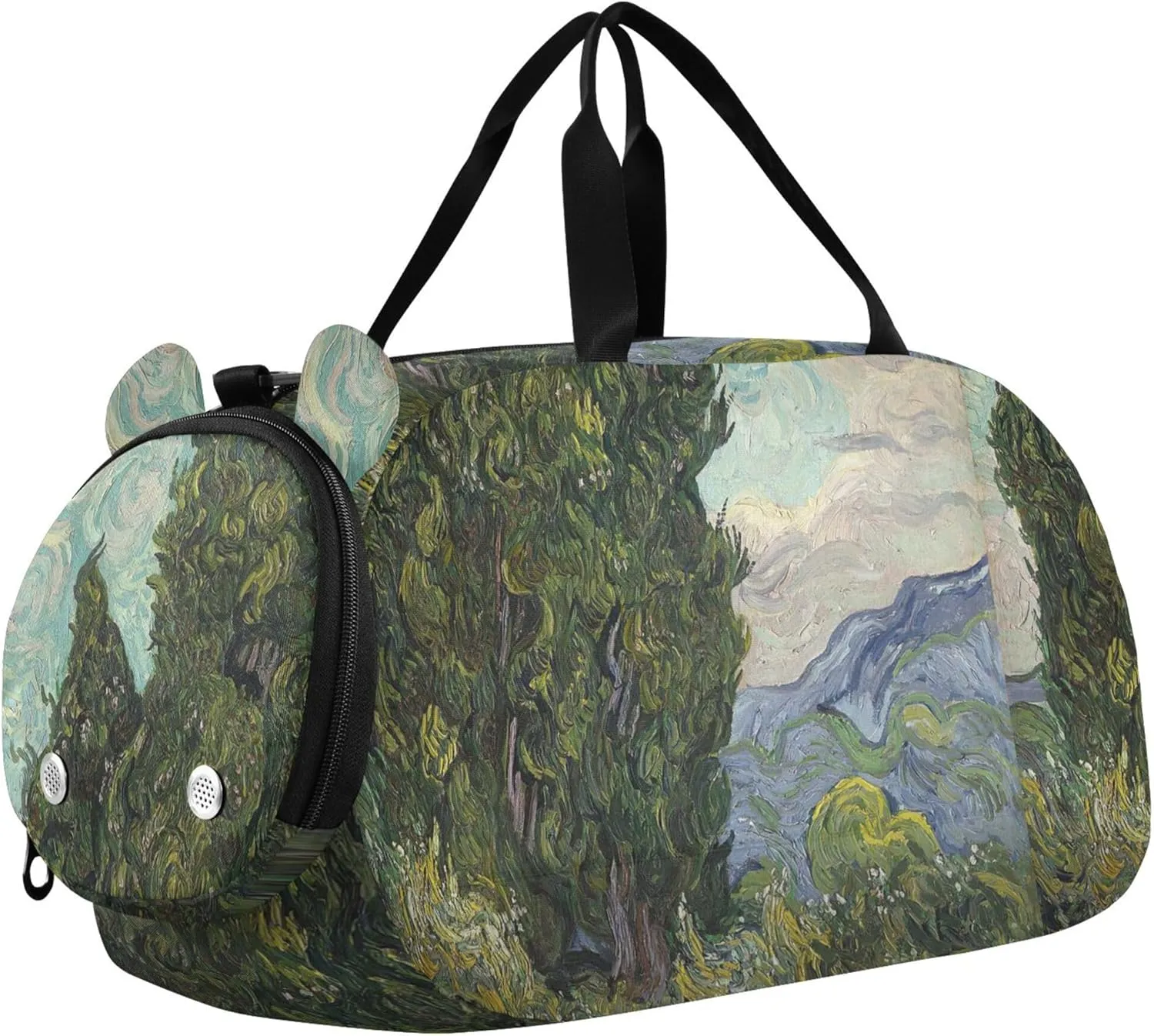Carry on Duffel Bag Boys Cypresses Vincent Vangogh Overnight Bags Toddler Duffle Bags for Traveling Tote Sports Duffle Bag