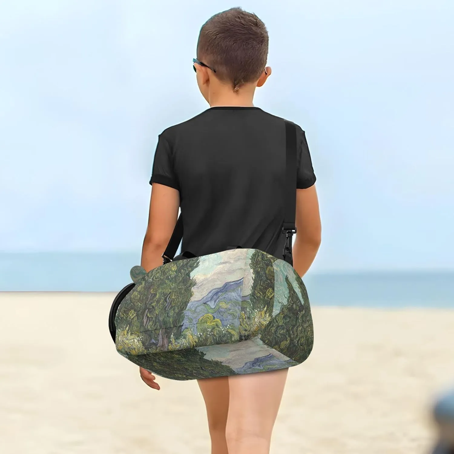 Carry on Duffel Bag Boys Cypresses Vincent Vangogh Overnight Bags Toddler Duffle Bags for Traveling Tote Sports Duffle Bag