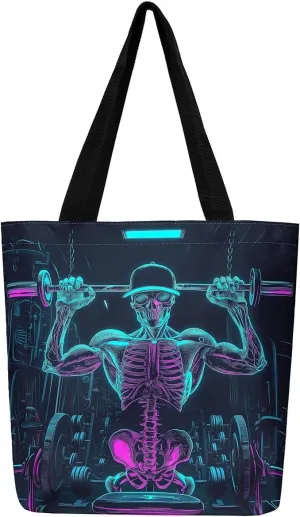 Castle Fairy Dirt Bike Canvas Tote Bag for Adults