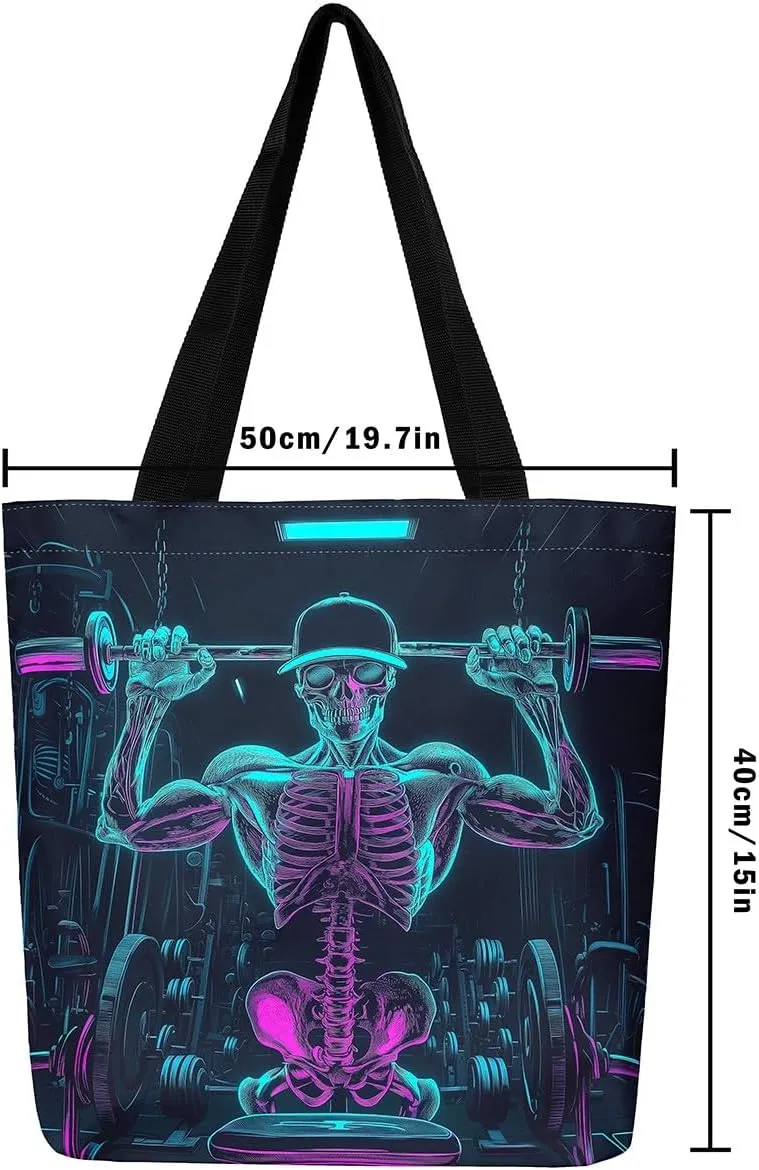 Castle Fairy Dirt Bike Canvas Tote Bag for Adults