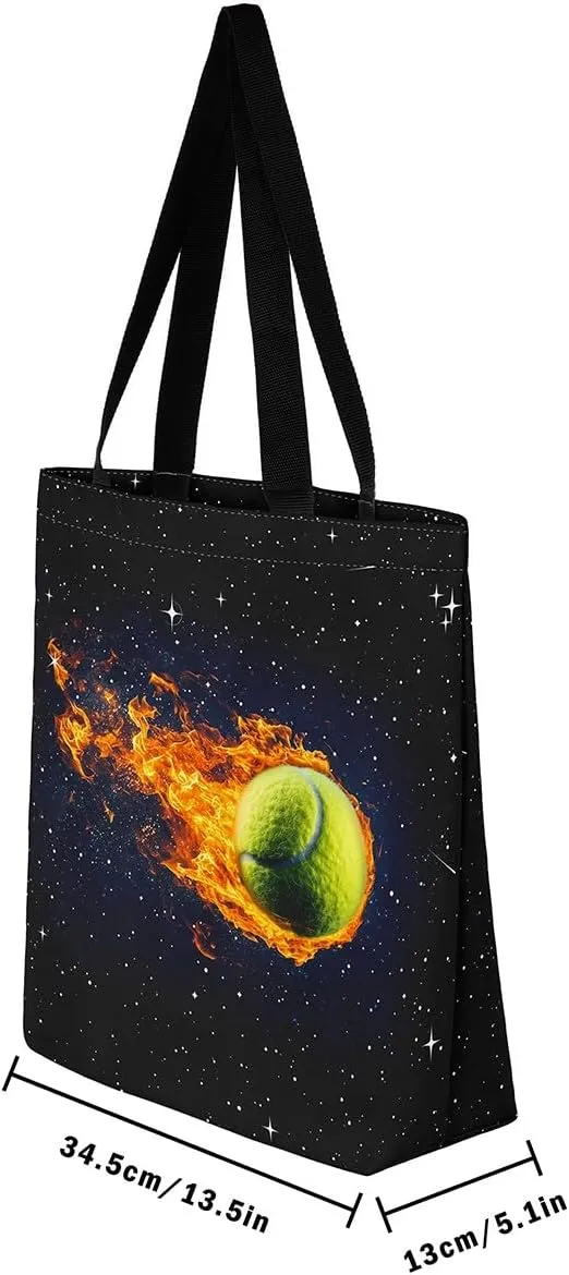 Castle Fairy Tennis Canvas Tote Bag for Adults