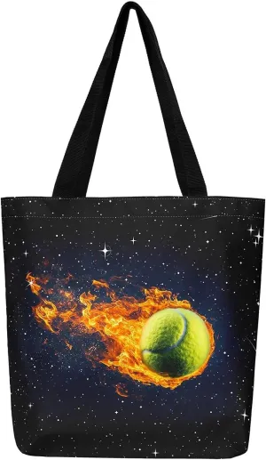 Castle Fairy Tennis Canvas Tote Bag for Adults