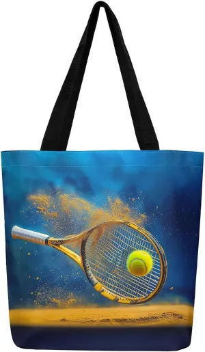 Castle Fairy Tennis Canvas Tote Bag for Adults