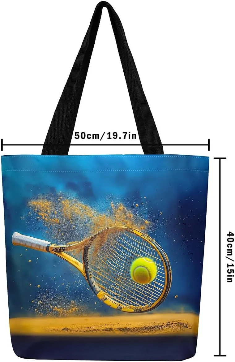 Castle Fairy Tennis Canvas Tote Bag for Adults