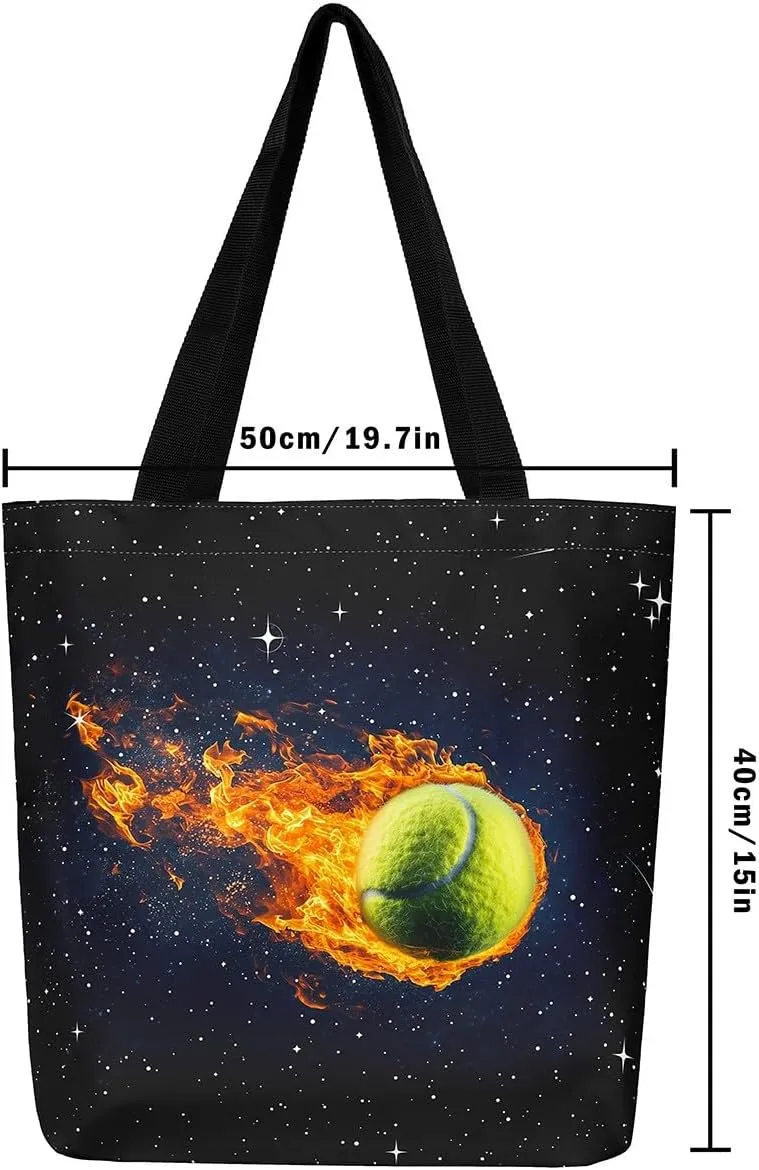Castle Fairy Tennis Canvas Tote Bag for Adults
