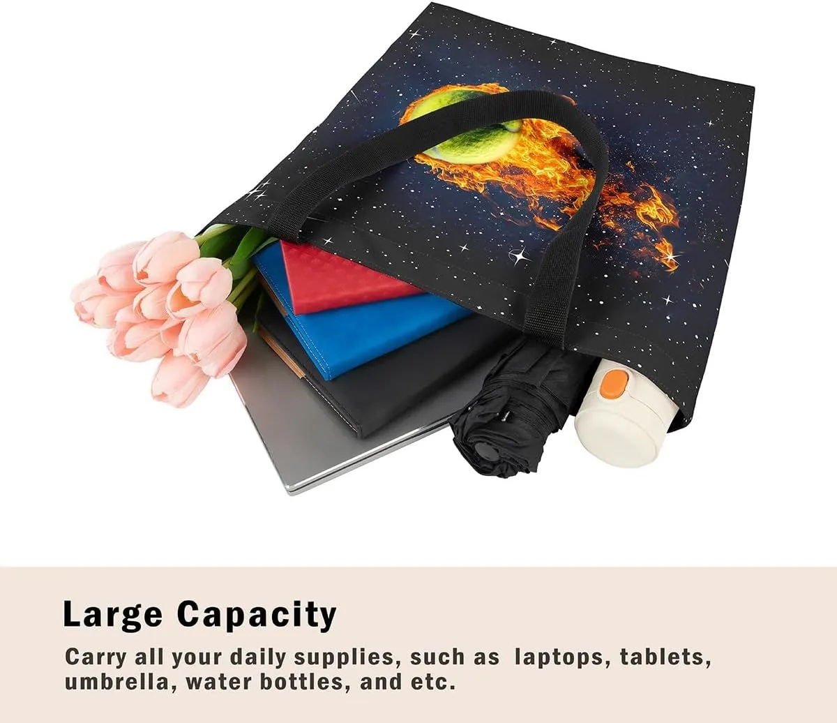 Castle Fairy Tennis Canvas Tote Bag for Adults