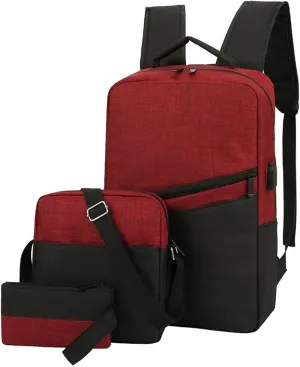 Casual Daily Daypack Purse for Women Comfortable Practical Layered Backpacks Stylish Daypack Purse Shoulder Bag(Red)