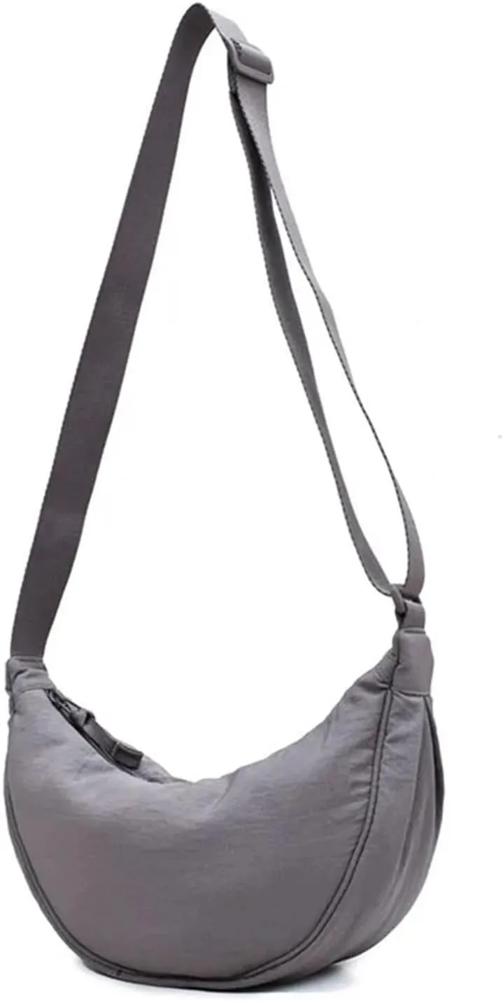 Casual Nylon Hobos Crossbody Bag for Women Shoulder Bag Woman Half Moon Chest Bags Tote Lady Travel Shopper