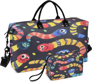 Caterpillar Travel Duffle Bag for Men Women Gym Bag with Storage Bag Weekender Bag Carry on Bags for Travel Trip Gym Yoga