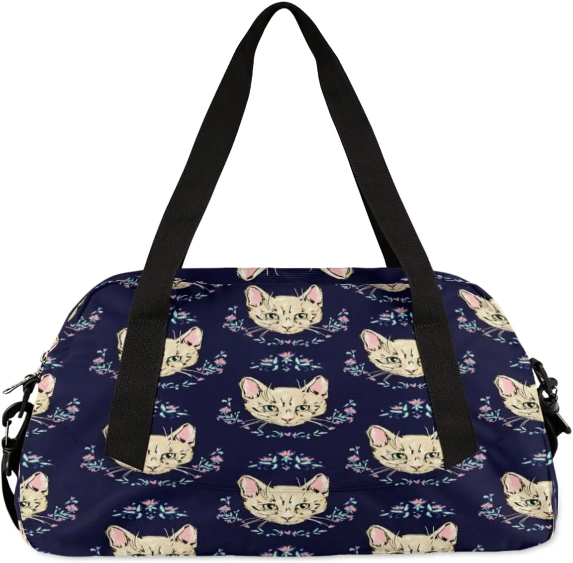 Cats Kittens Cute Gym Bag, Duffle Bag, Weekender Bag, Duffel Bag, Overnight Bag, Travel Duffel Bag, Dance Bag, Tote Bag, Beach Bag, Pool Bag, Gym Duffle Bag, Carry on Bag
