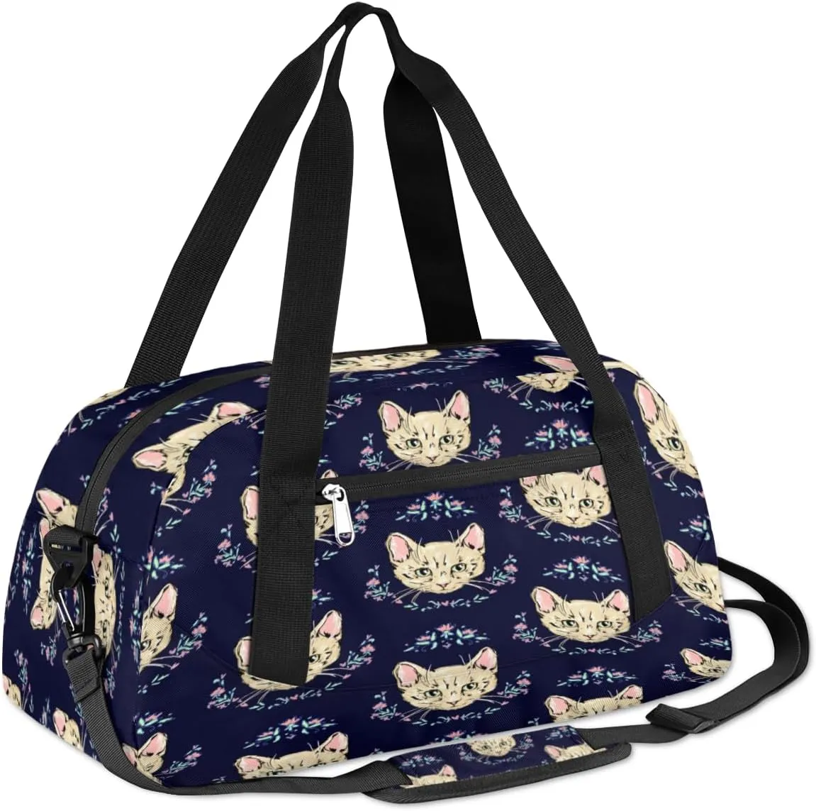 Cats Kittens Cute Gym Bag, Duffle Bag, Weekender Bag, Duffel Bag, Overnight Bag, Travel Duffel Bag, Dance Bag, Tote Bag, Beach Bag, Pool Bag, Gym Duffle Bag, Carry on Bag
