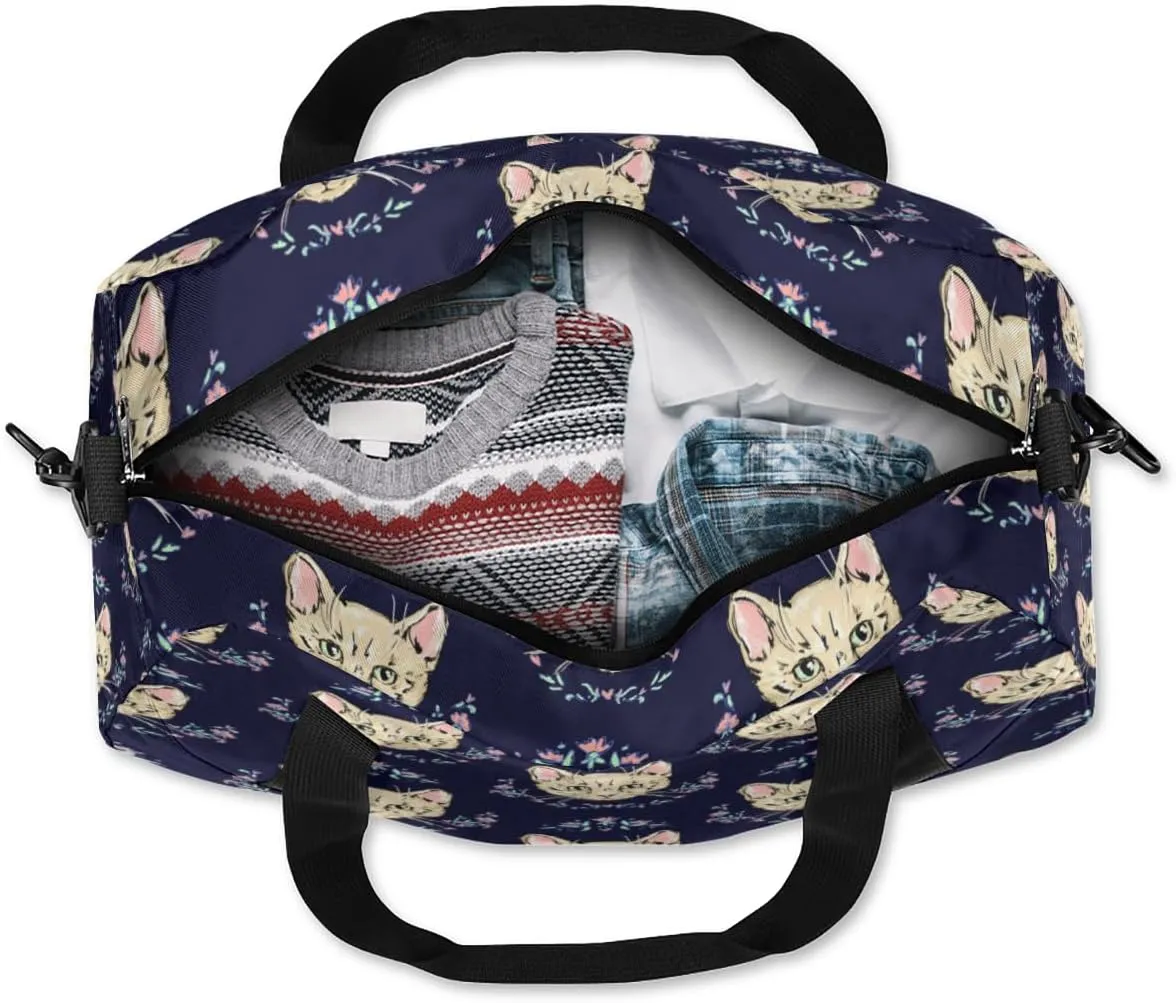 Cats Kittens Cute Gym Bag, Duffle Bag, Weekender Bag, Duffel Bag, Overnight Bag, Travel Duffel Bag, Dance Bag, Tote Bag, Beach Bag, Pool Bag, Gym Duffle Bag, Carry on Bag