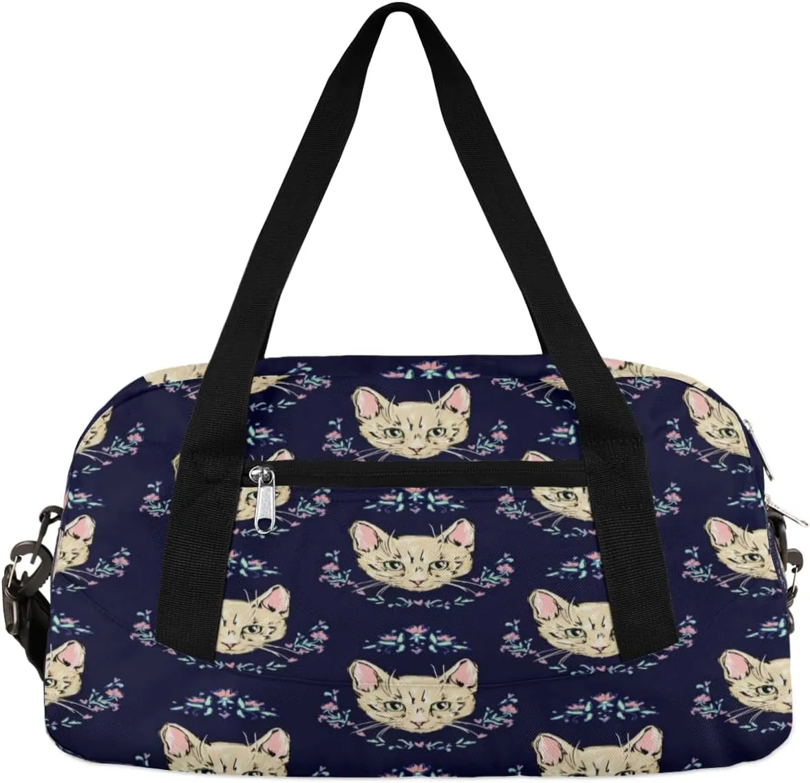 Cats Kittens Cute Gym Bag, Duffle Bag, Weekender Bag, Duffel Bag, Overnight Bag, Travel Duffel Bag, Dance Bag, Tote Bag, Beach Bag, Pool Bag, Gym Duffle Bag, Carry on Bag