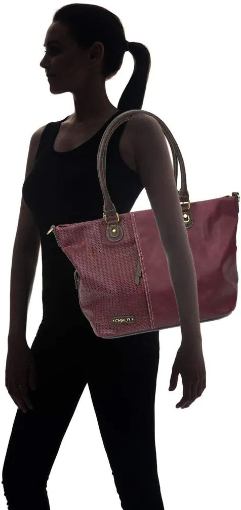 CHALA Handbags LaserCut Totes Shoulder Purse with Matching Wallet Gift Set