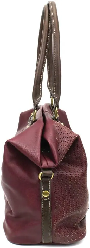 CHALA Handbags LaserCut Totes Shoulder Purse with Matching Wallet Gift Set