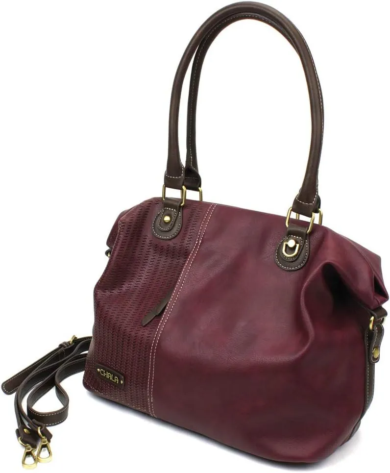 CHALA Handbags LaserCut Totes Shoulder Purse with Matching Wallet Gift Set