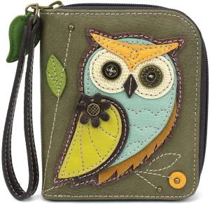 CHALA Handbags Owl Generation A Zip-Around Wallet/Wristlet Owl Collectors Owl Lover