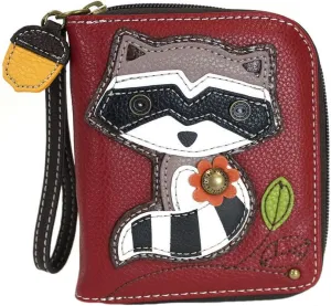 Chala Handbags Raccoon Zip-Around Wristlet Wallet
