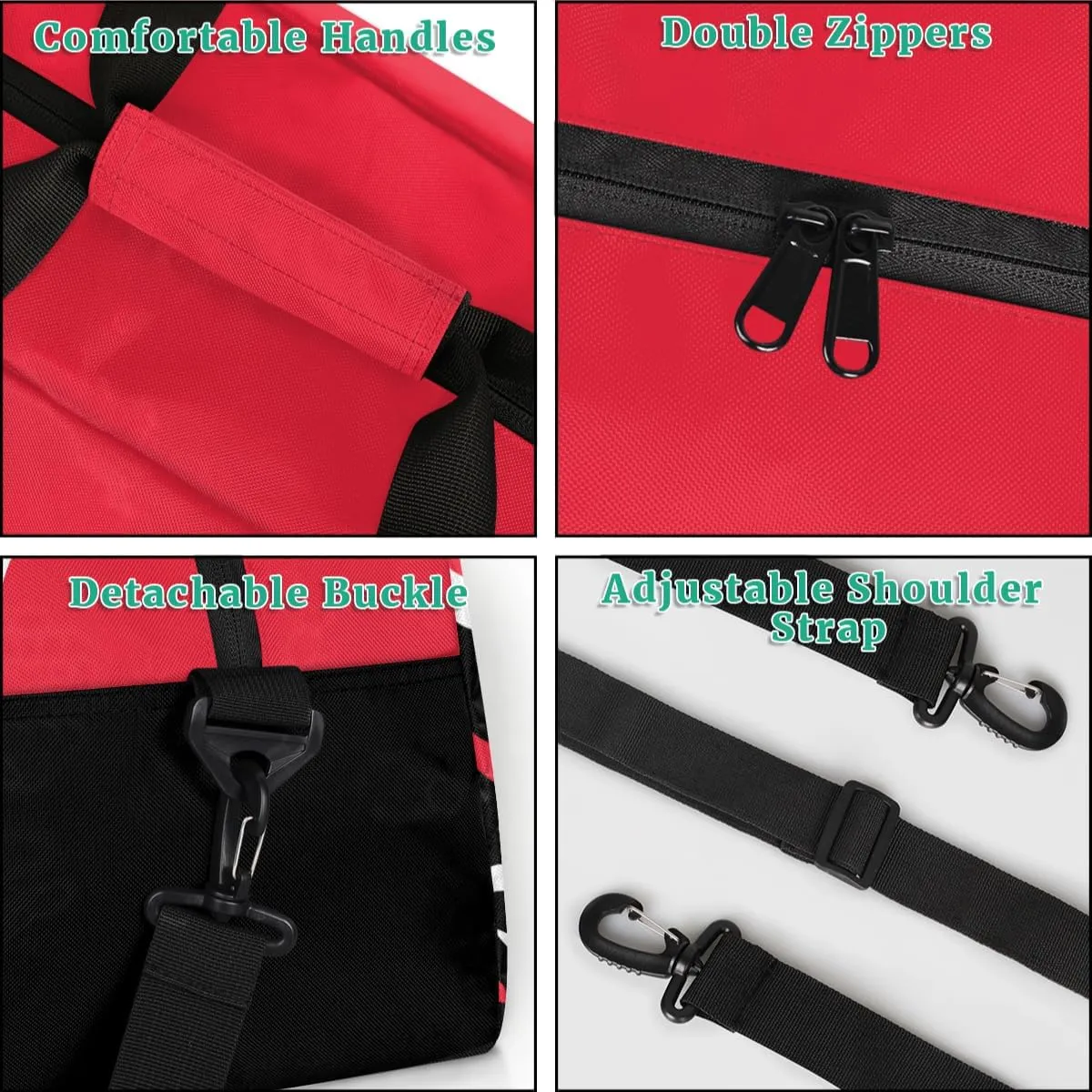 Cheer Kids Overnight Duffel Bags for Girls Red Black Cheerleading Sport Gym Bag Duffel Bag for Travel Weekender Practice Gymnastics Ballet School Cheerleader Gym Duffel Bag