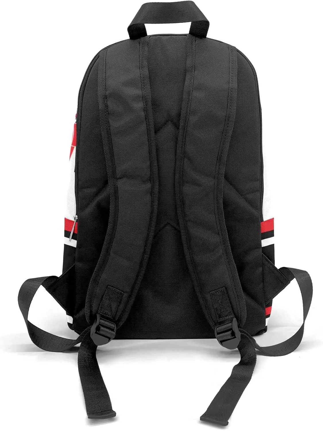 Cheerleader Black Red Personalized Backpack for Teen Boys Girls,Custom Travel Backpack Bookbag Casual Bag Name Gift