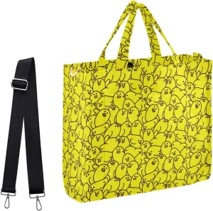 Chic Floral Pattern Corduroy Satchel Tote Shoulder Bag for Women Weekender Travel Beach Shopping Gym