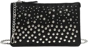 Chic Studded Square Bag - Punk Underarm/Crossbody/Handheld Purse with Chain Strap & Two Compartments. Stylish & Practical
