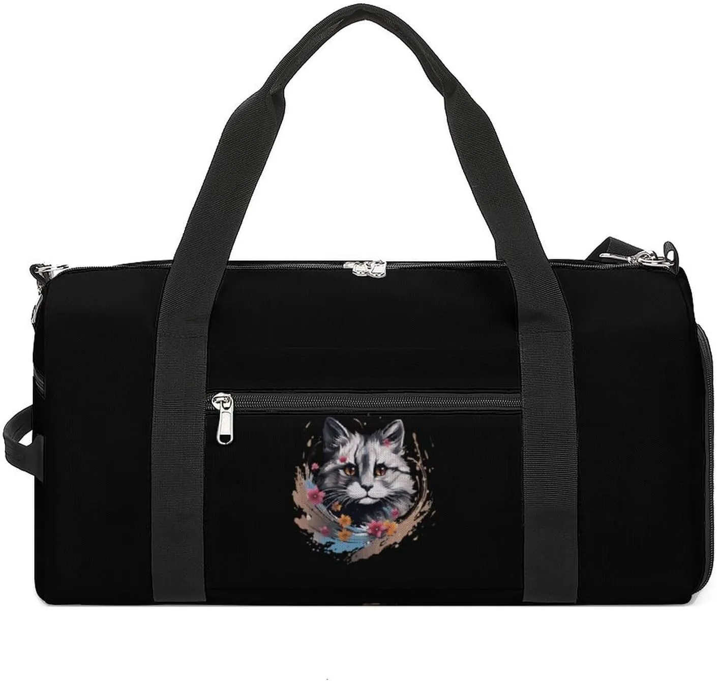 Civet Cat Gym Bag Travel Duffel Bag Sports Tote Bag Workout Bag Weekender Bag for Women Men