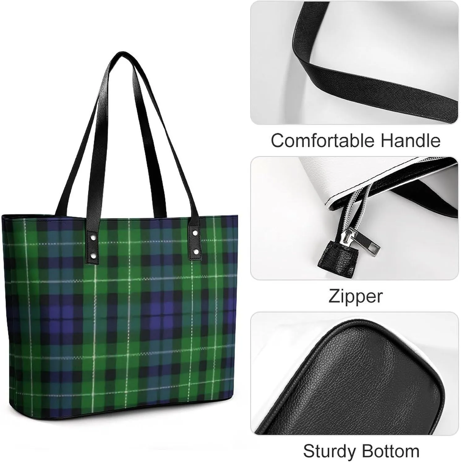 Clan MacArthur Arthur Large Capacity Portable Leather Handbag