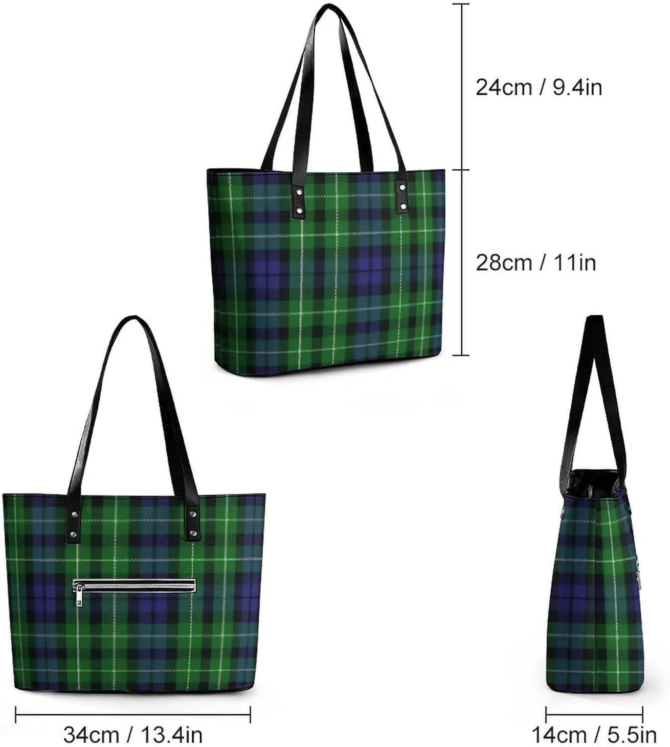 Clan MacArthur Arthur Large Capacity Portable Leather Handbag